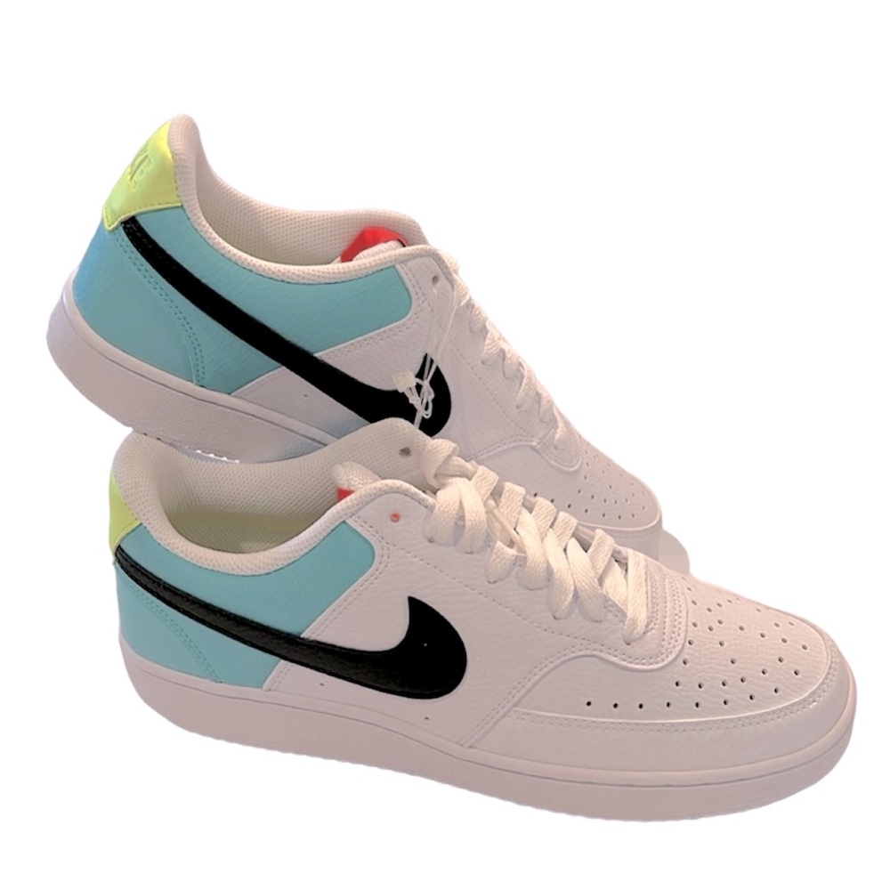 Nike Court Vision Low Women’s Size 11 Sneakers Aurora Green White Black New